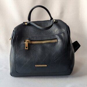 BCBGeneration Faux Leather Navy Backpack Purse